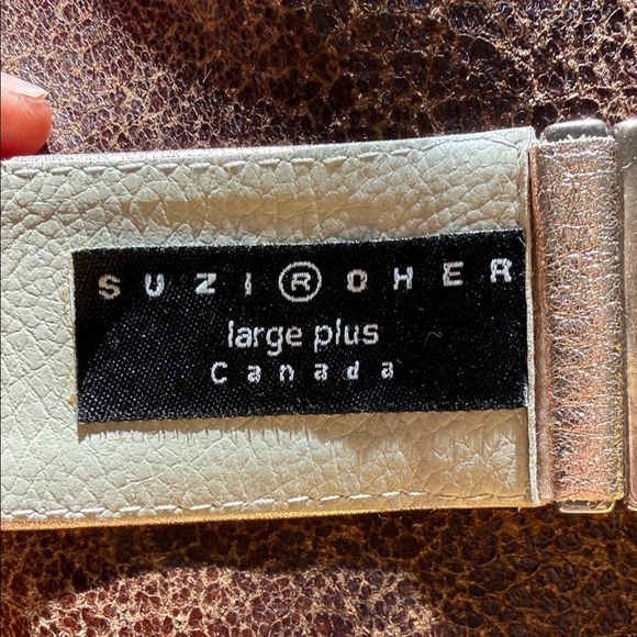 Suzi Roher Canadian Shimmering Silver heavy metal Belt main image 9